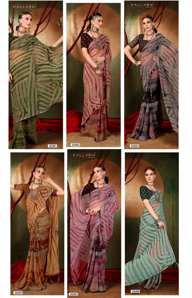 Sarara Vol 4 By Vallabhi Georgette Printed Daily Wear Sarees Wholesale Price In Surat